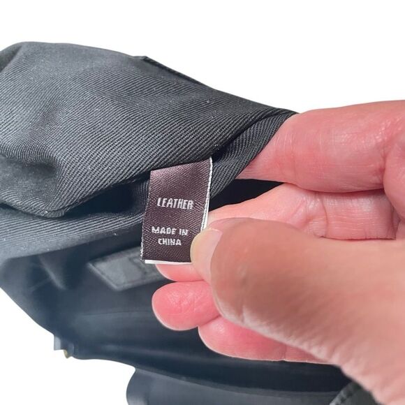 Frye Leather Crossbody Bag Claude Messenger Pebbled Black - Picture 14 of 15